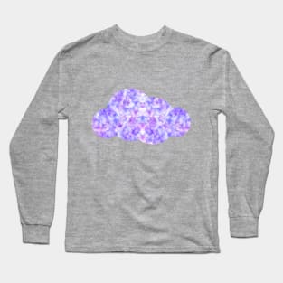 Blue/Purple Fluffy Cloud Long Sleeve T-Shirt